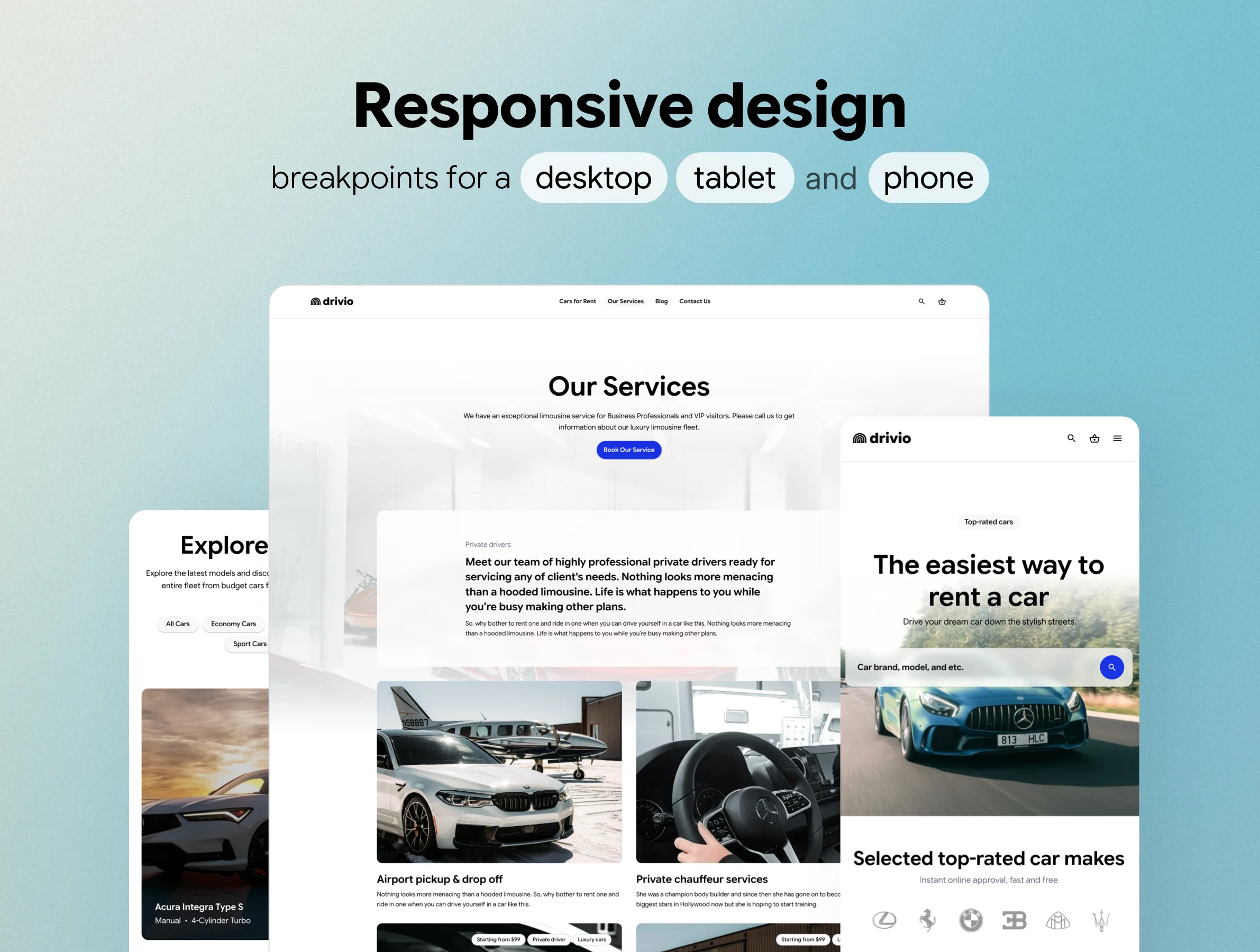 Responsive Framer Template
