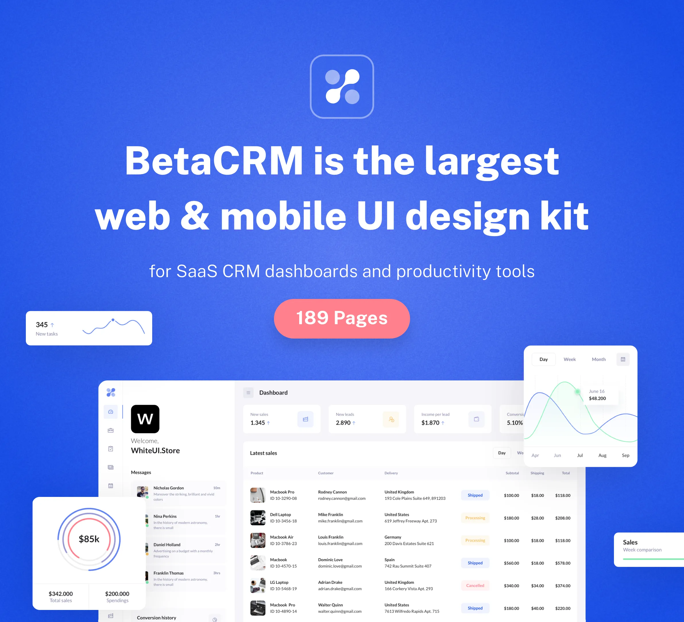 BetaCRM UI kit