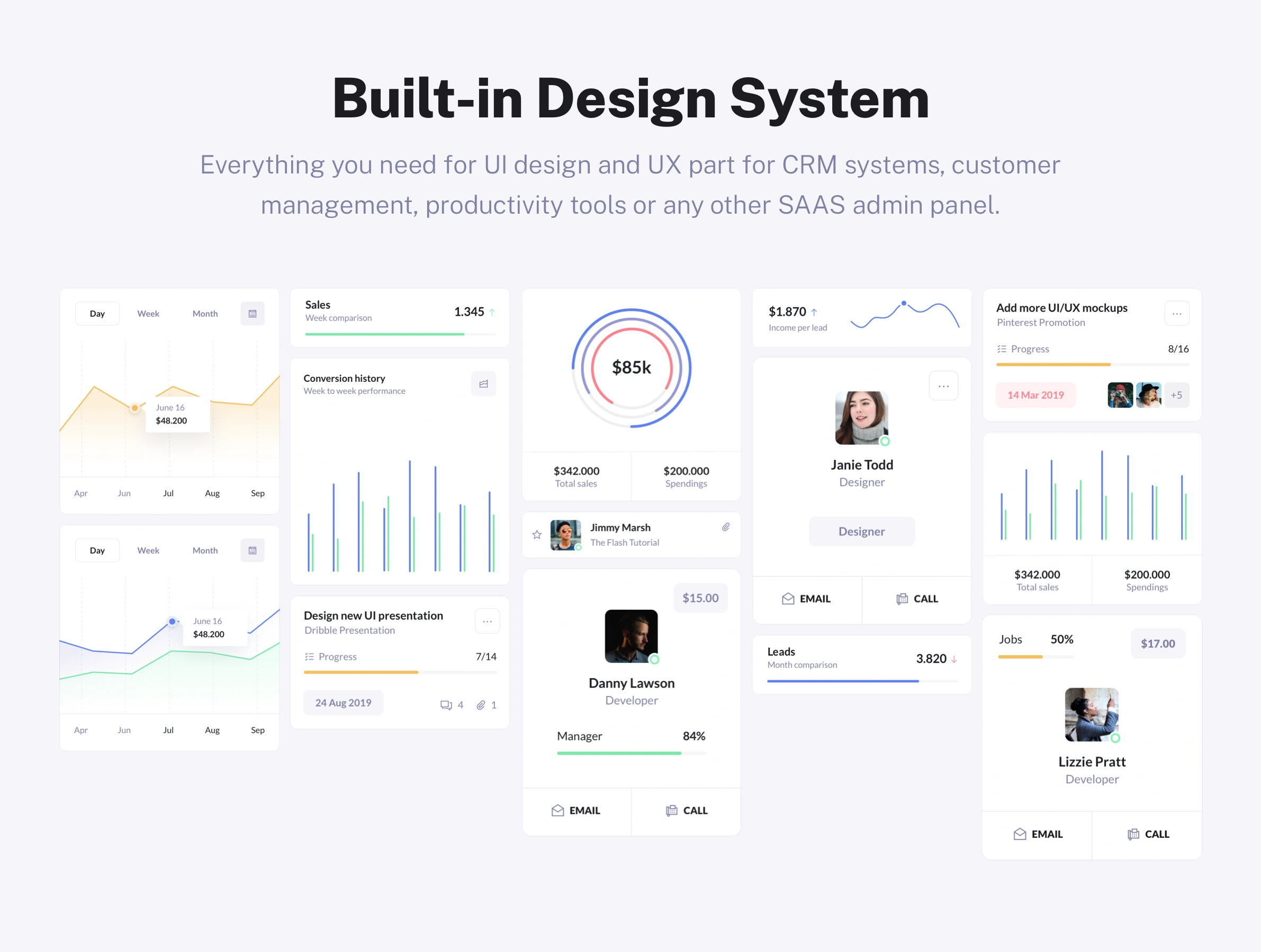 Design System for CRM Apps design