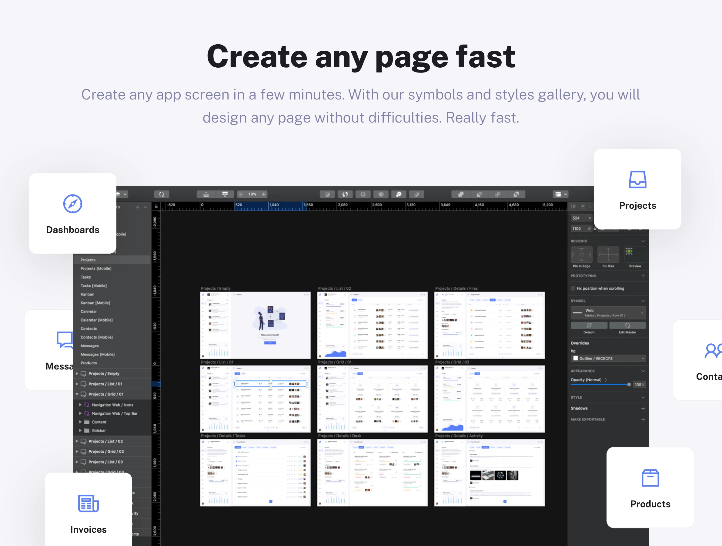 UI design kit for Figma and Sketch