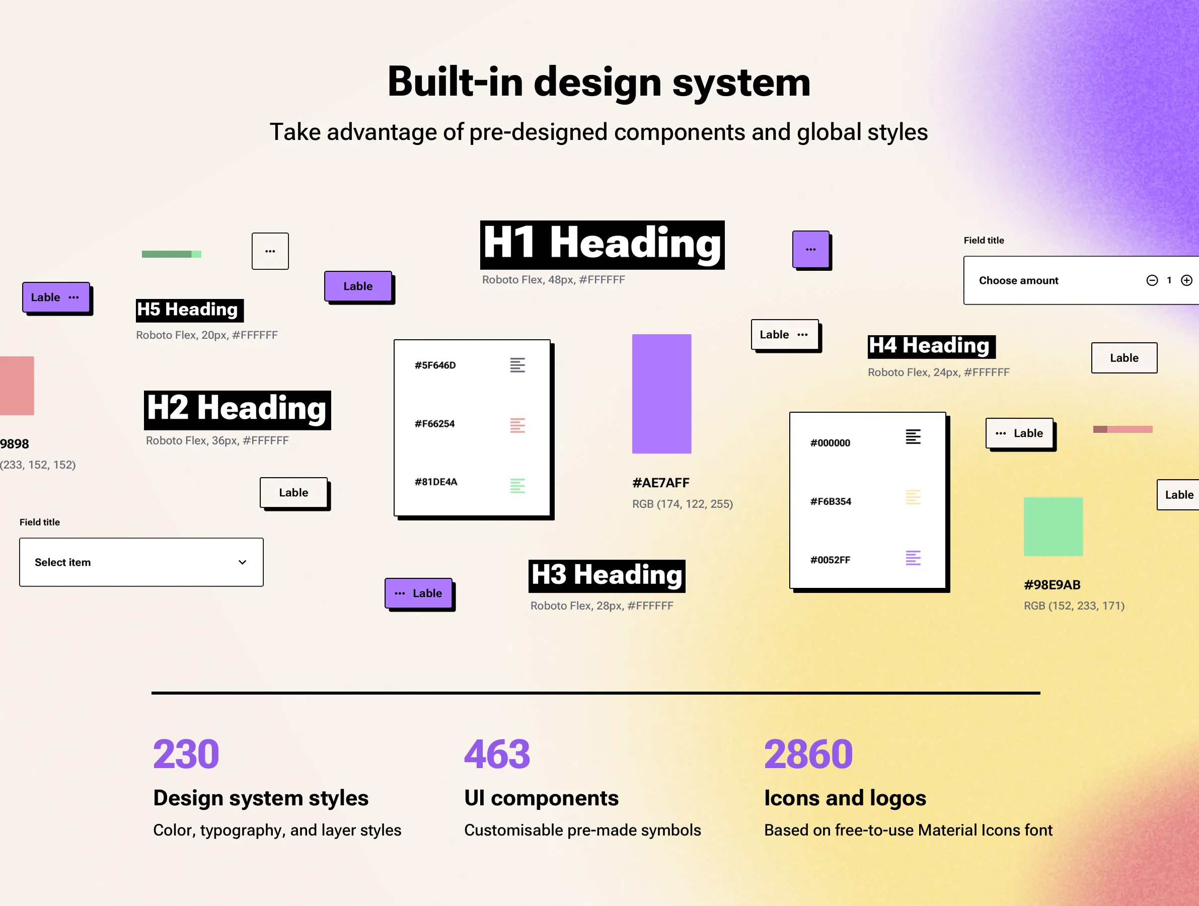 Neo brutalism Design System