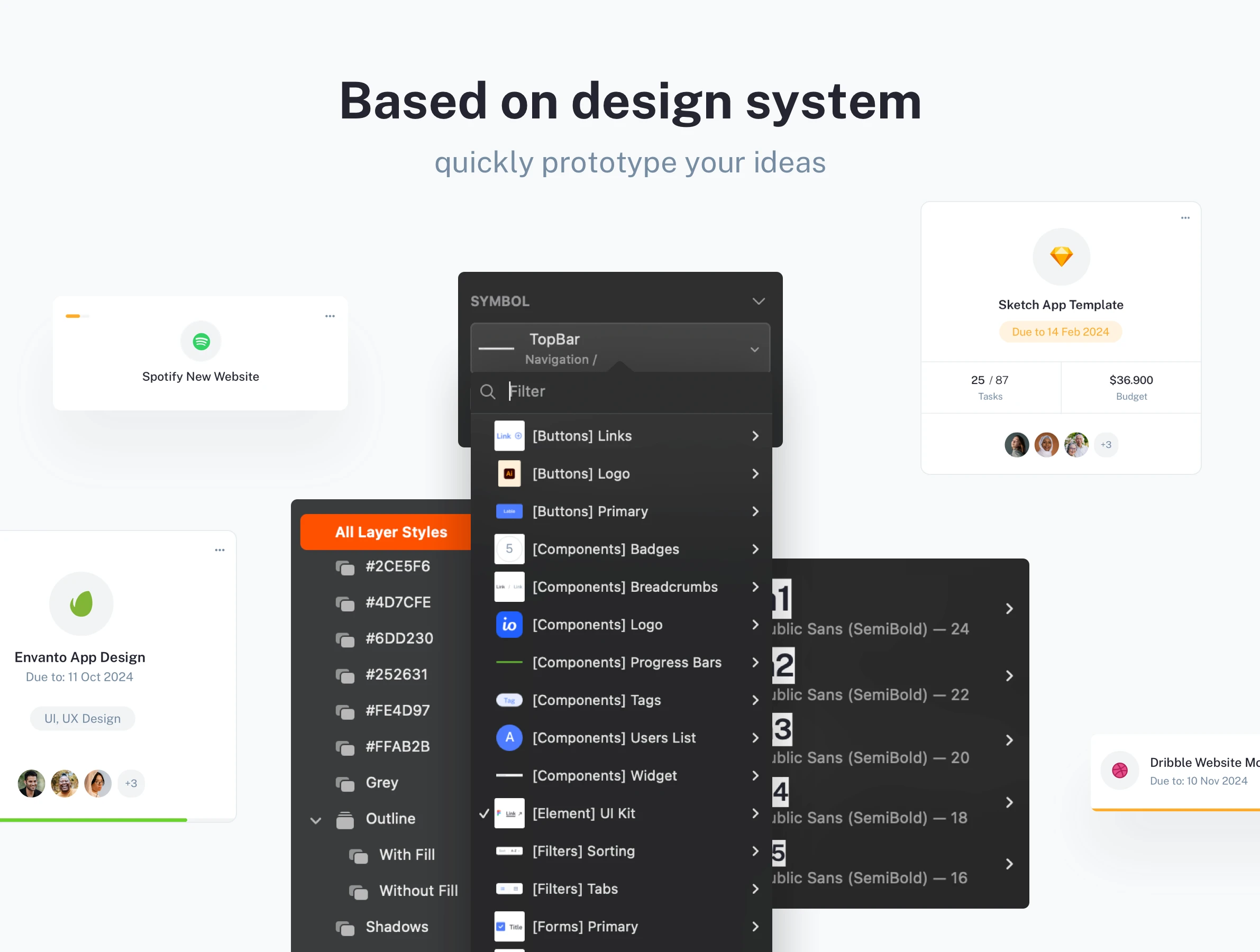SaaS UI Kit for Sketch