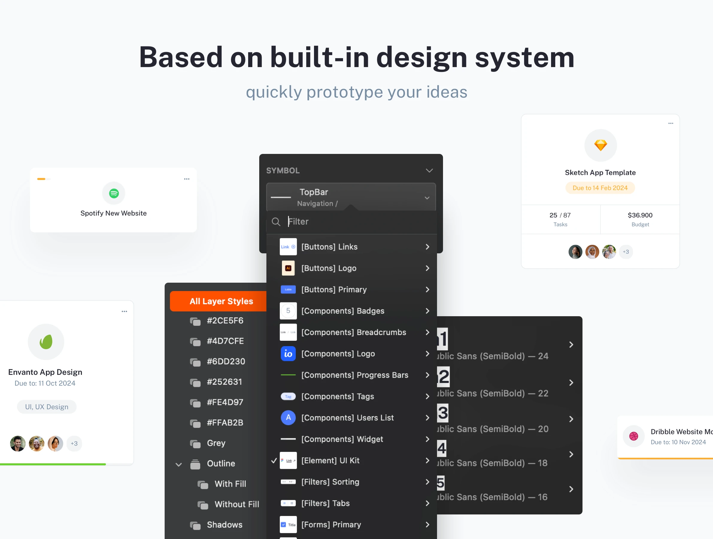 SaaS Mobile app design template