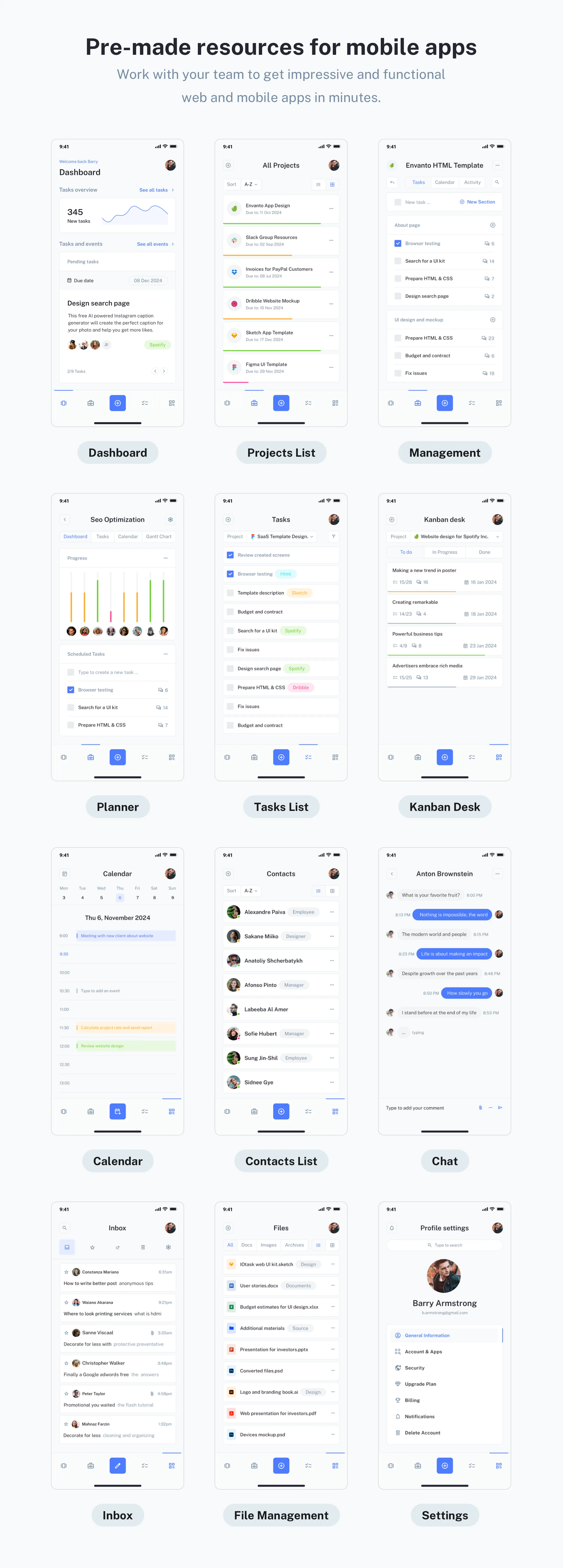 SaaS Mobile app design