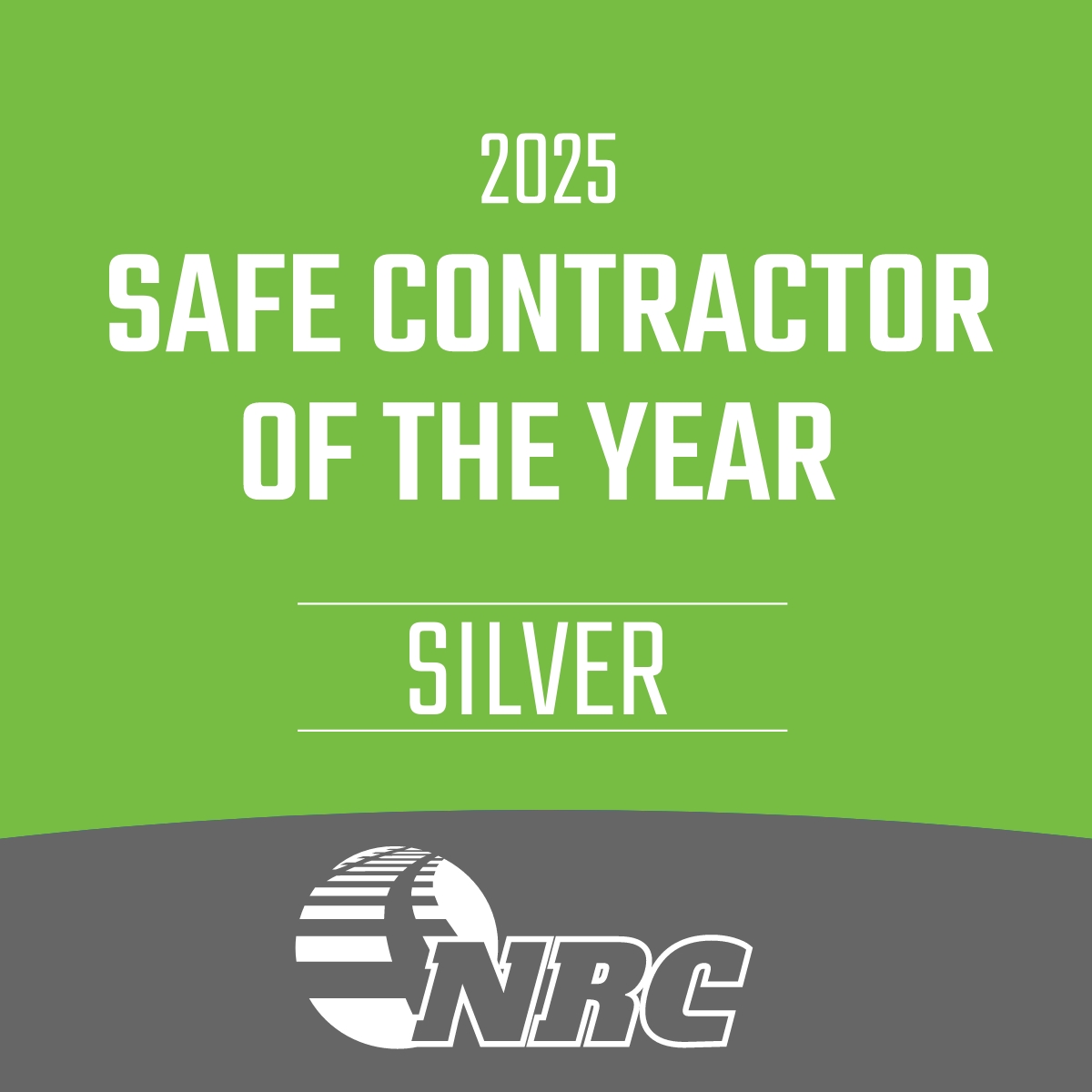 2025 Safe Contractor of the Year - Silver - Social Media