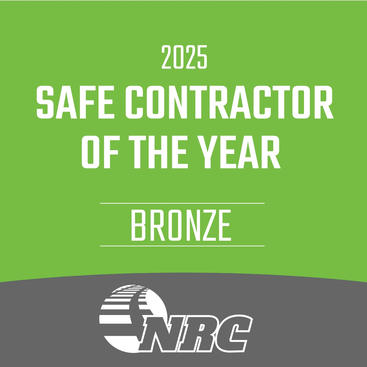 2025 Safe Contractor of the Year - Bronze - Social Media