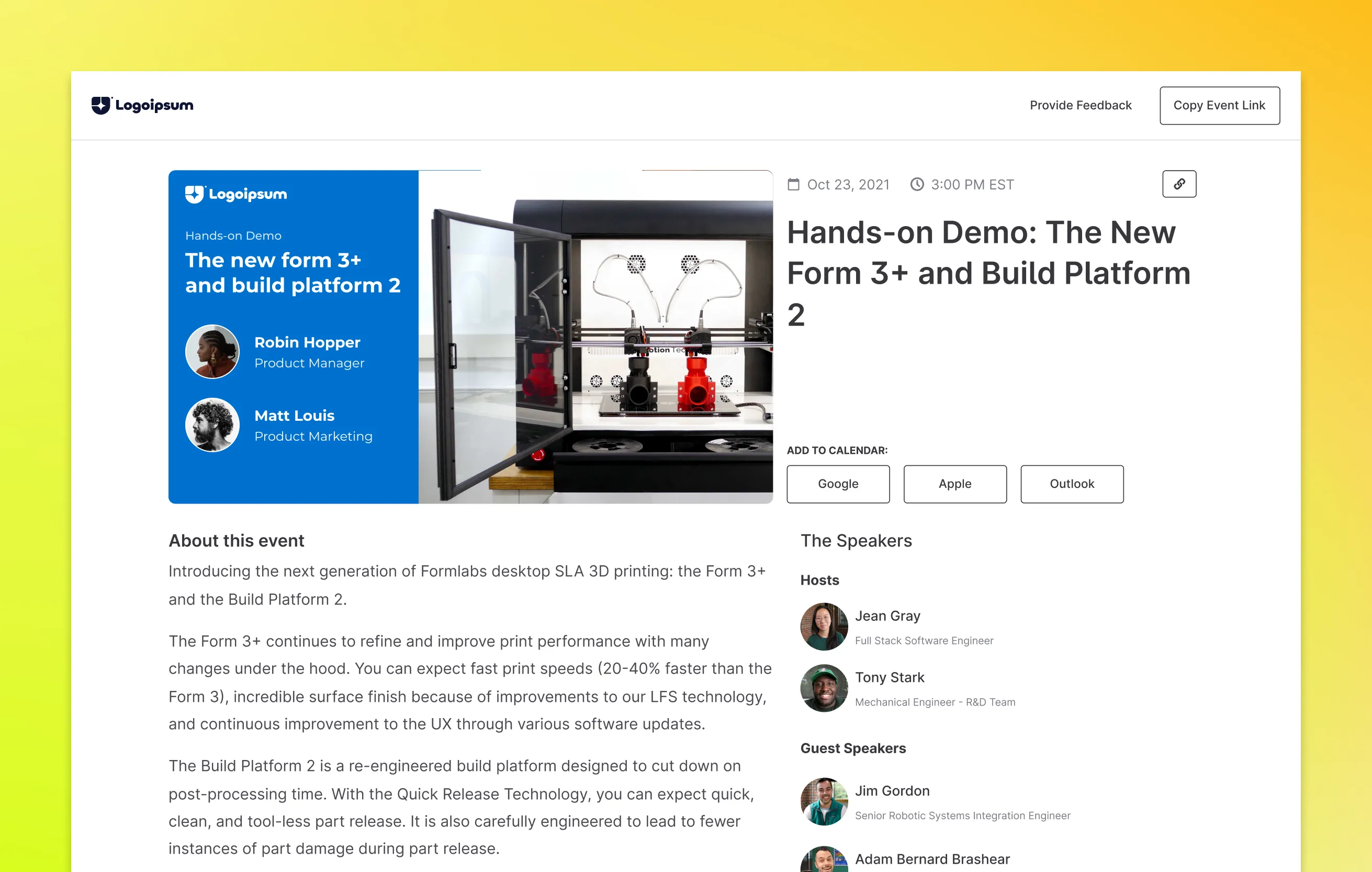 Wistia webinar tool interface design