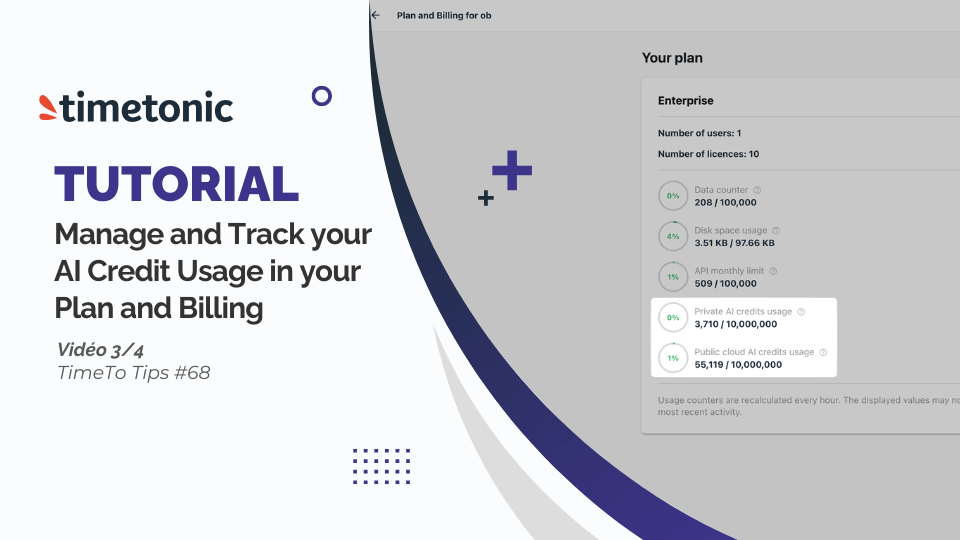 Managing and Tracking Your AI Credit Usage in TimeTonic
