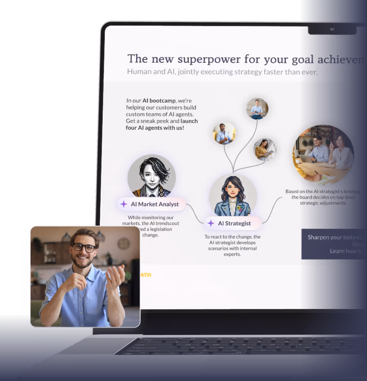 Ein Videocall aus dem Workpath AI Bootcamp