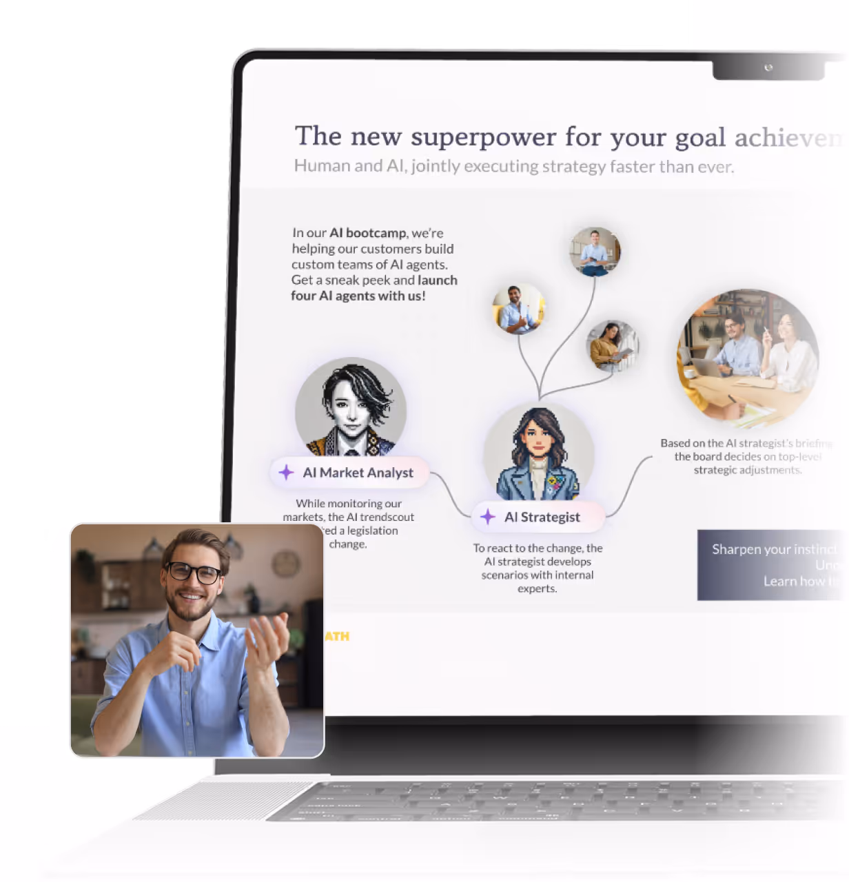 Ein Videocall aus dem Workpath AI Bootcamp