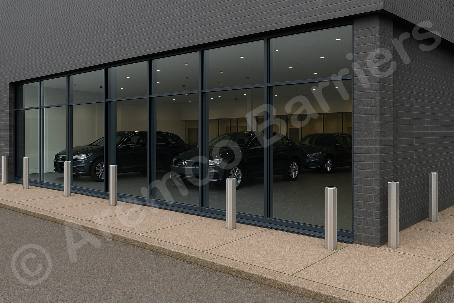 Hex Bollards – Heavy-Duty Steel Security Bollards | Aremco UK