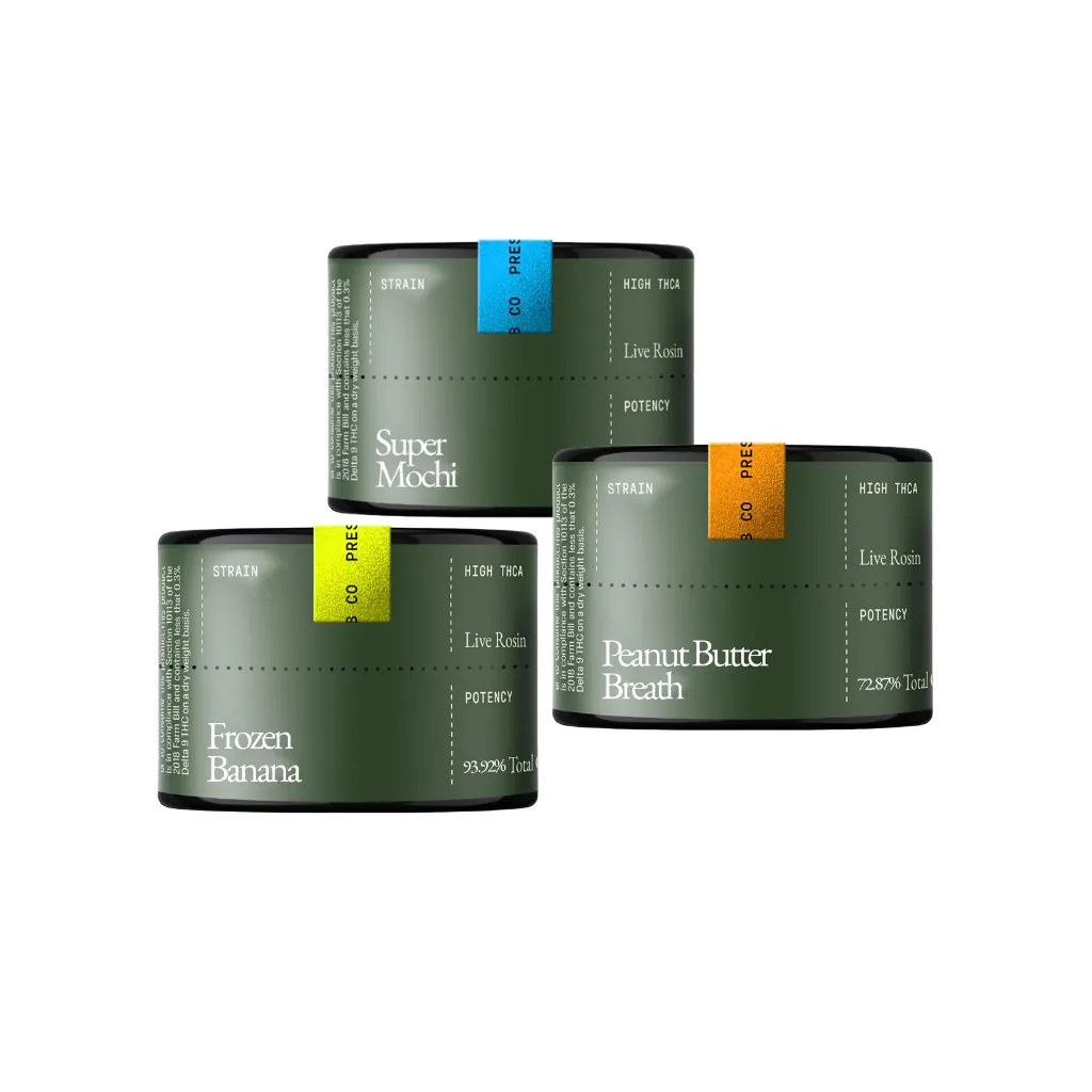 High THCa Live Rosin Sampler