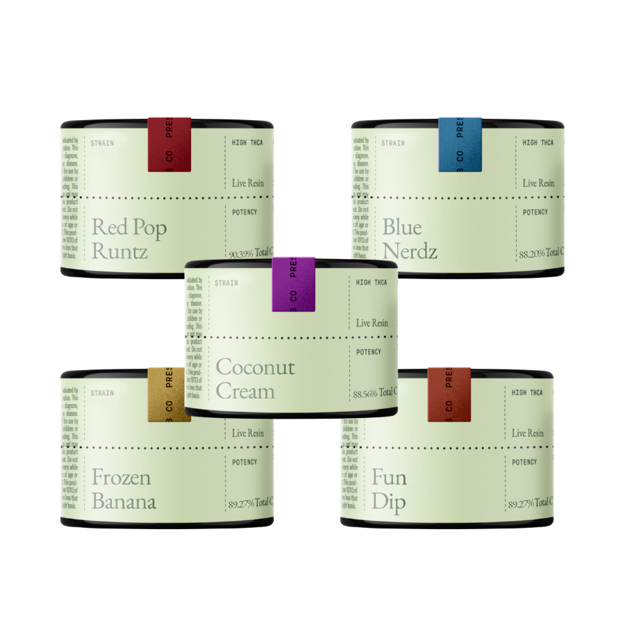 High THCa Live Resin Sampler