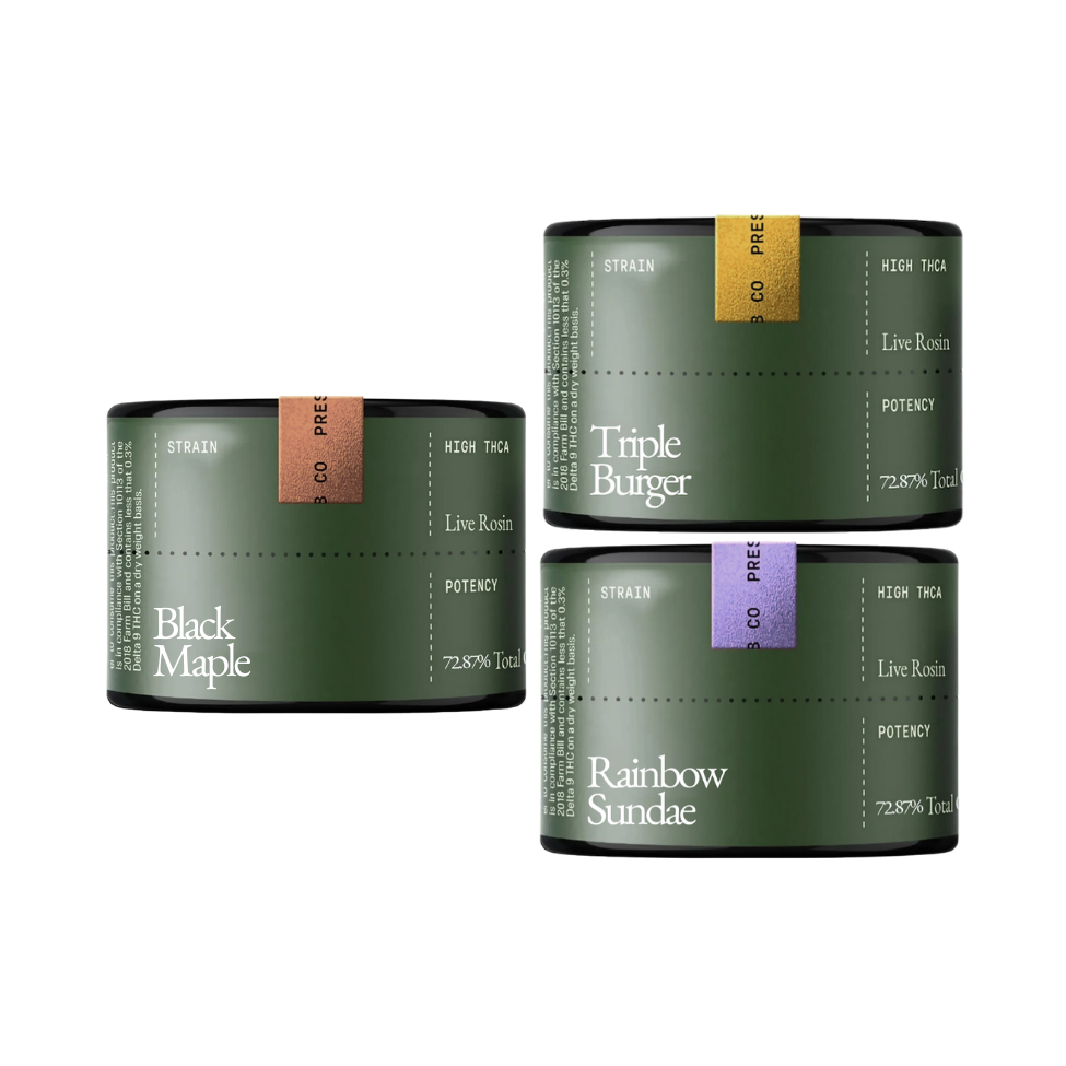 High THCa Live Rosin Sampler