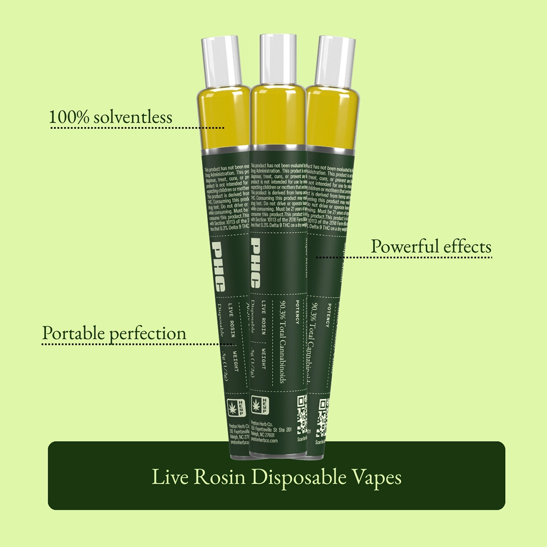 Live Rosin Disposable Vapes