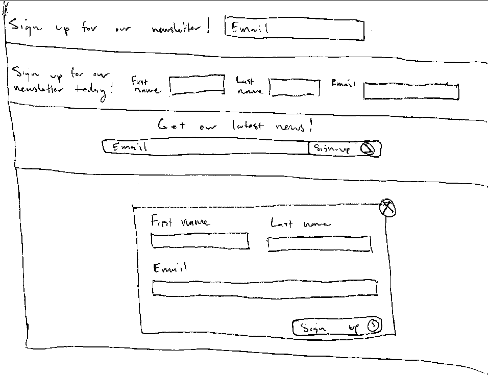 newsletter sketches