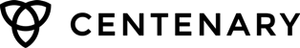 Logo of Centenary featuring a stylized triquetra symbol next to the word 'CENTENARY' in uppercase letters.