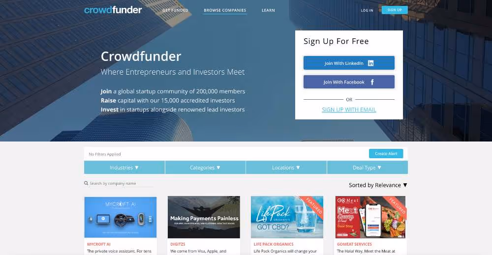 www.crowdfunder.com