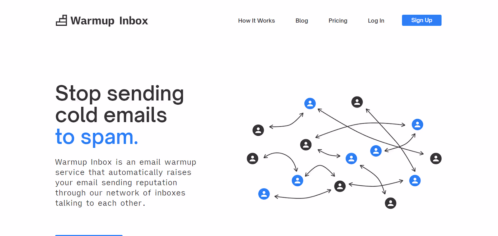 Warmup Inbox Front Page
