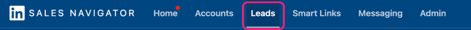 How to view lists in Sales Navigator