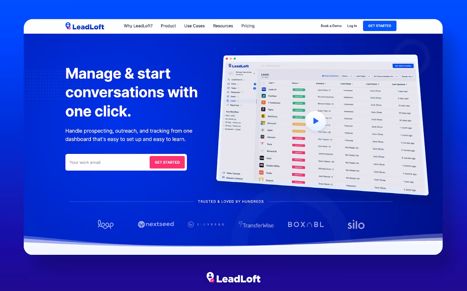 Manage & start conversations