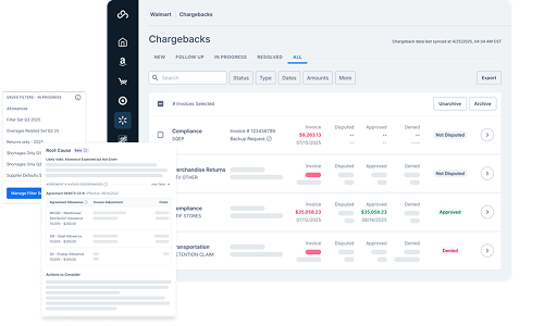 Power Users vs Accessibility. Screenshot of Chargebacks App