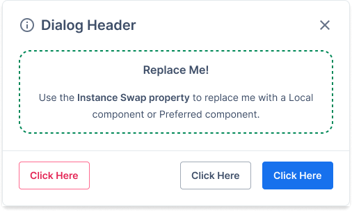 Design Systems Dialog Component Example