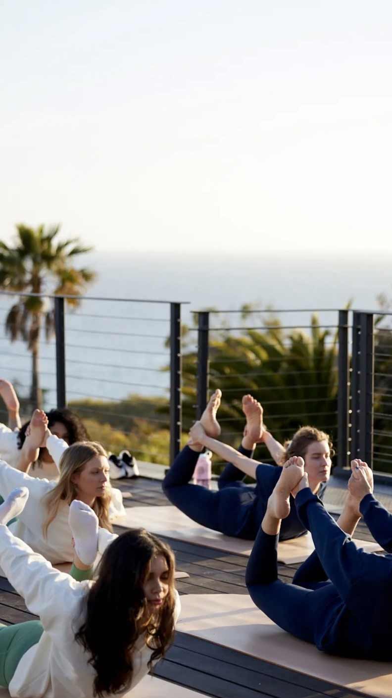 yoga with ocean view