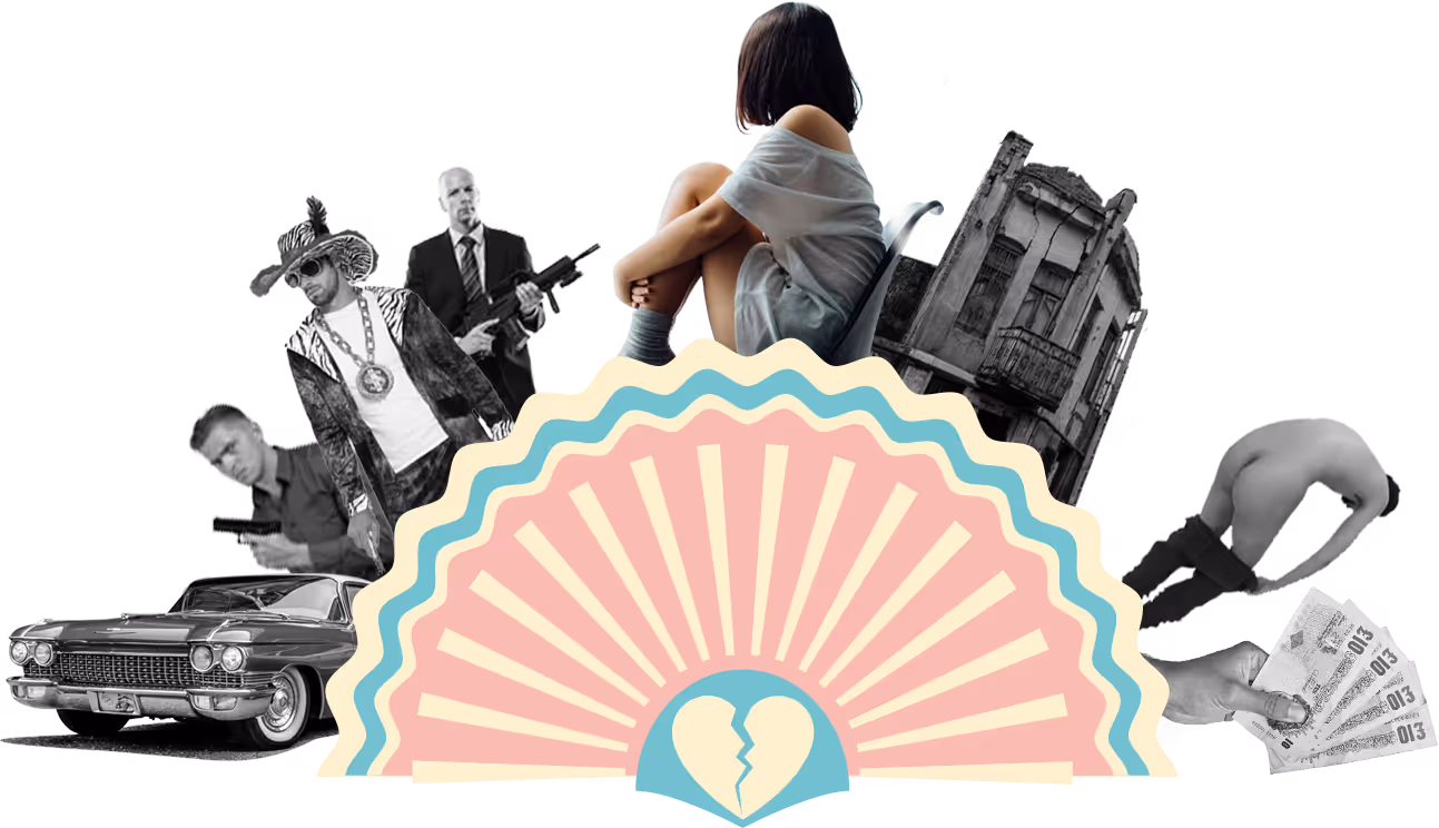 Illustration vägen in i prostitution