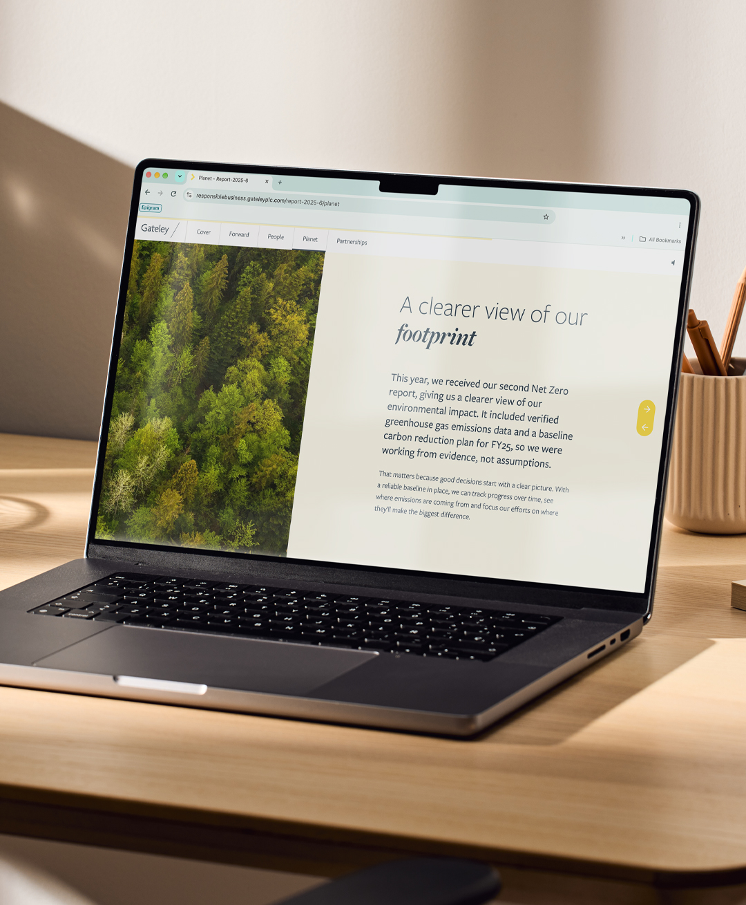 Desktop and laptop mockup of typography animation on the screen.
