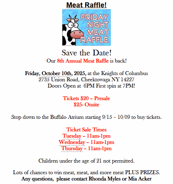 Ingram Micro meat raffle flyer