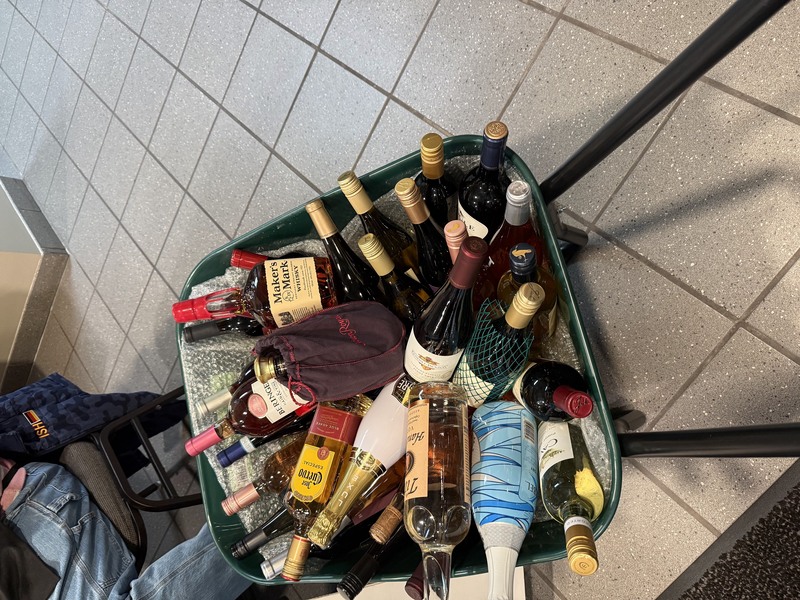 Wine cooler prizes featured at the C-Hope Western New York meat raffle in Williamsville.