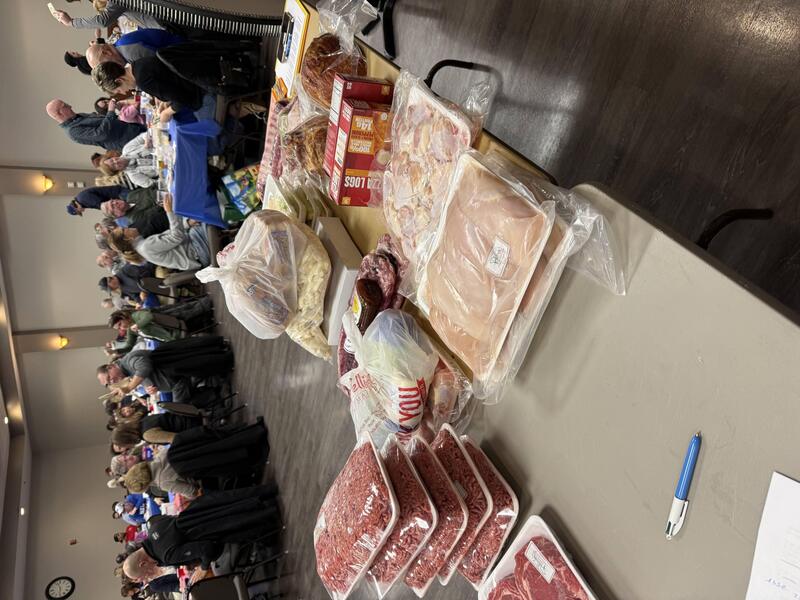Meat prizes featured at the C-Hope Western New York meat raffle in Williamsville.