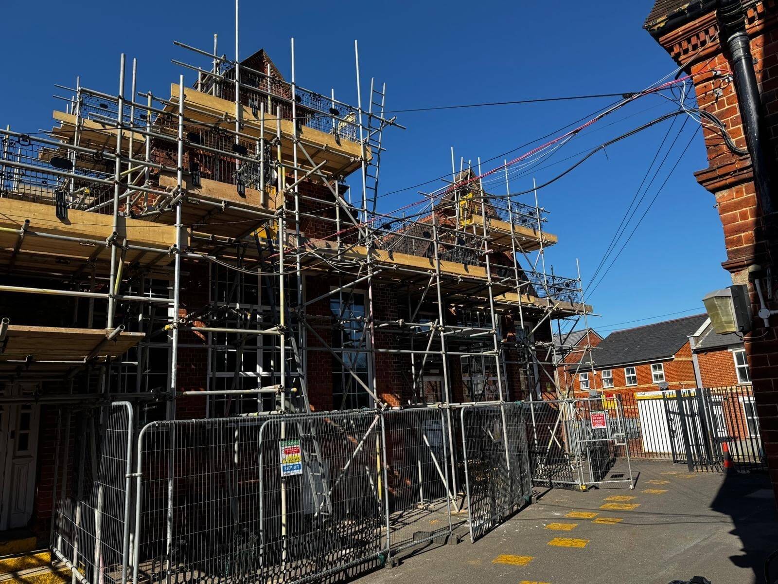 scaffolding for alfred sutton school