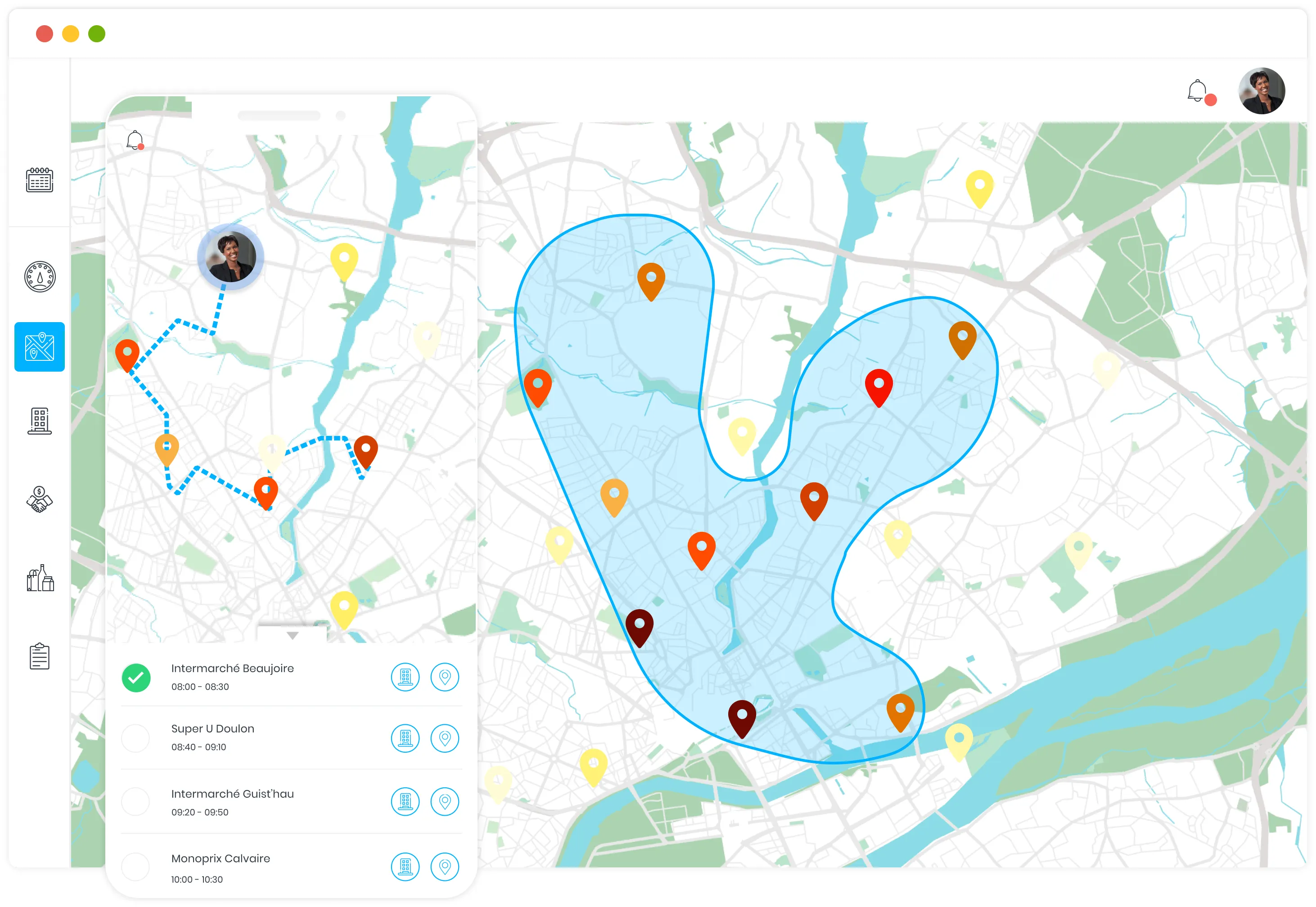 Capture d'écran de la génération automatique de bons de commande dans Sidely​