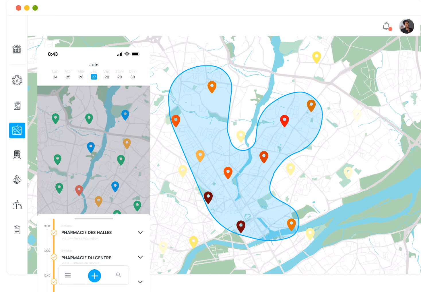 Illustration de gestion des campagnes promotionnelles sur web et mobile