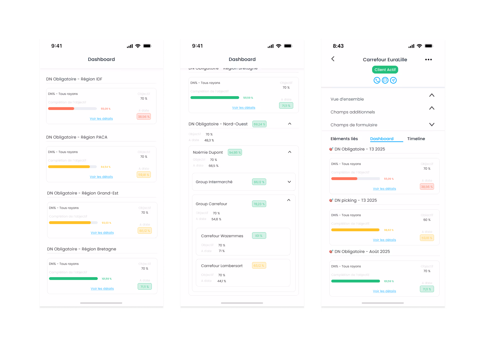 illustration de la vue cartographique du crm sidely avec utilisation de l'outil lasso