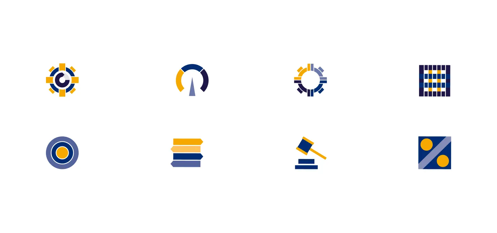 Carve Out icongraphy set in brand colours