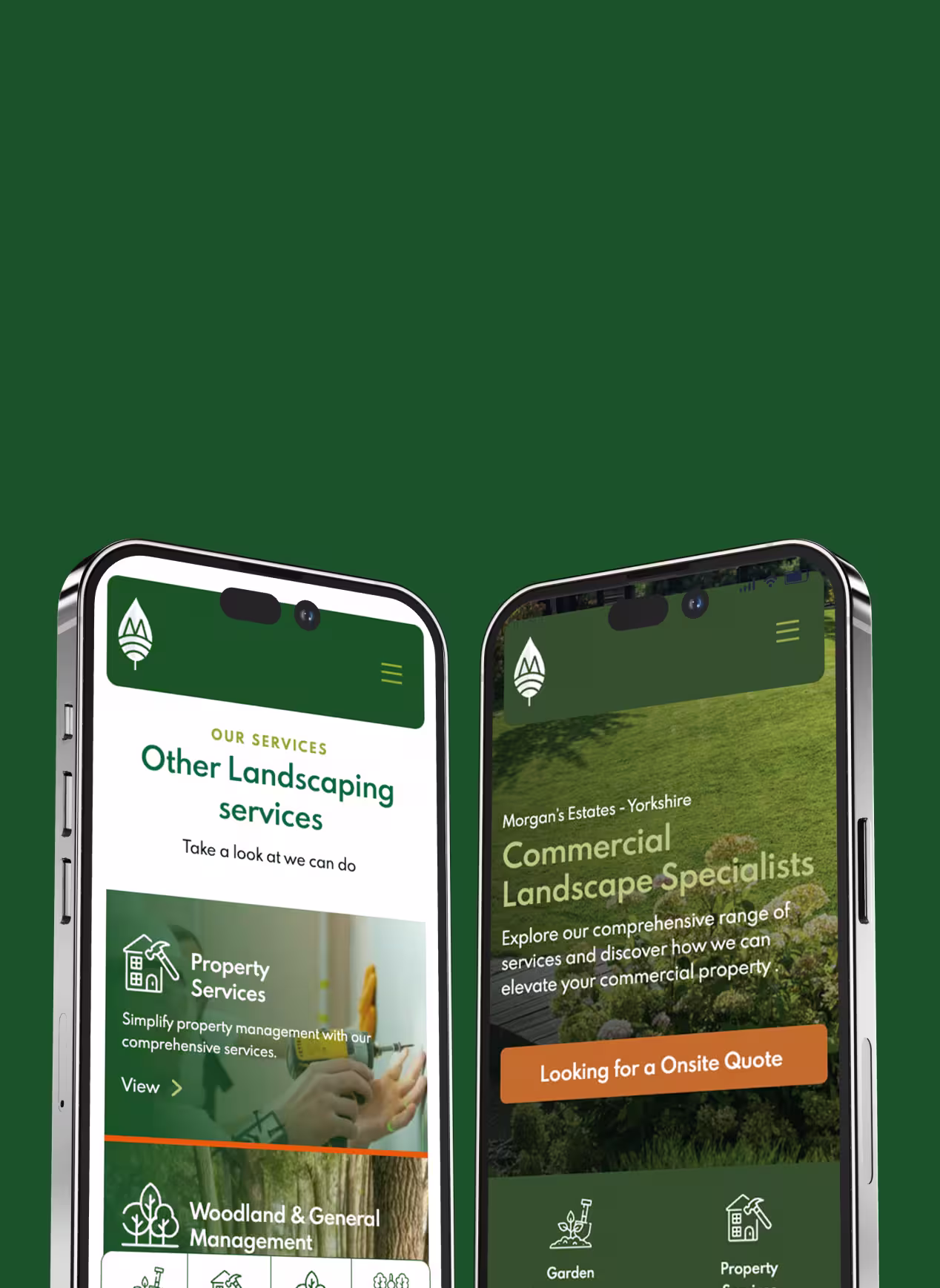 Morgan's Estates Logo design 