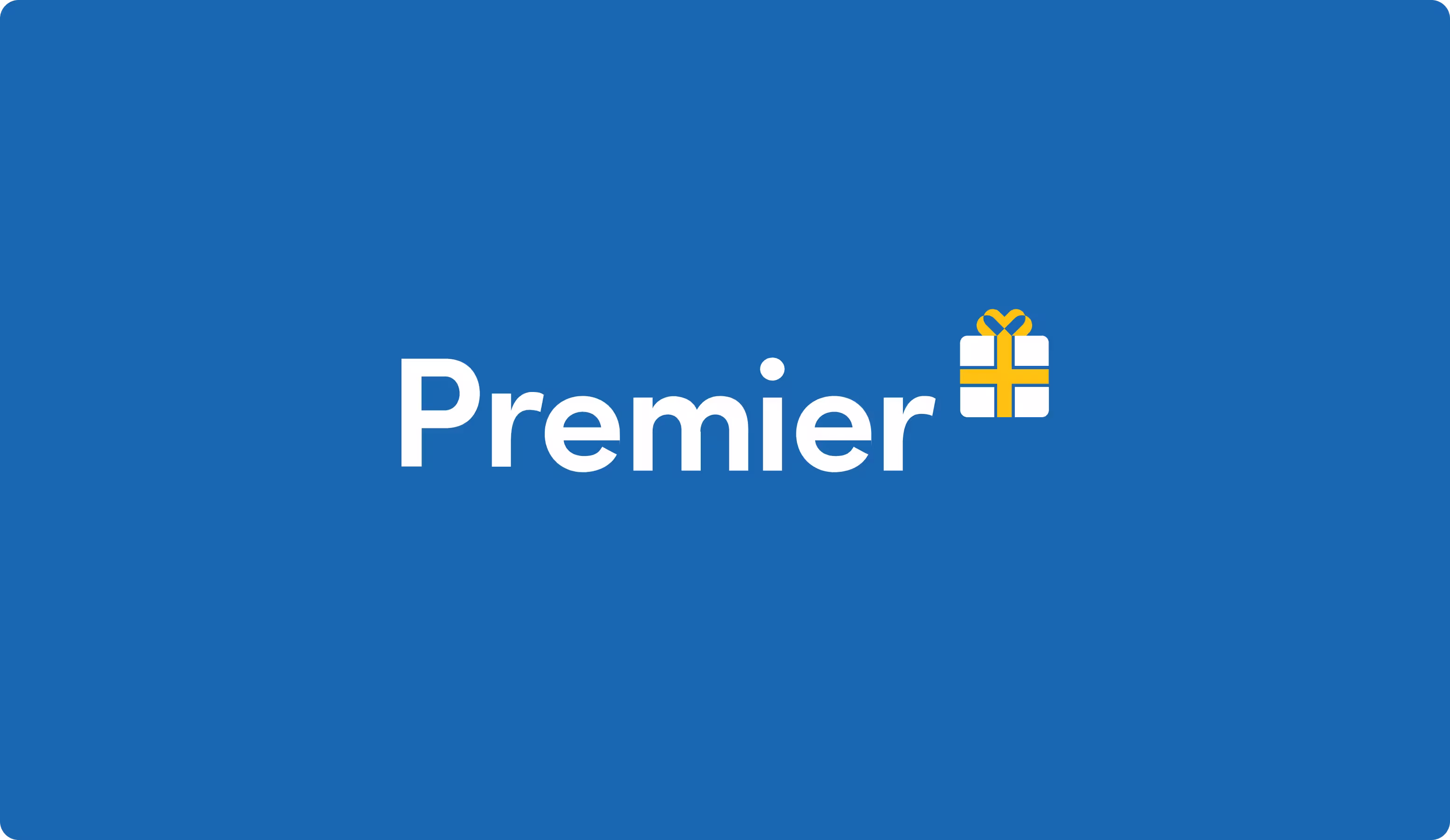 Premier+ loyalty rewards brand hero image — logo, strapline and identity design