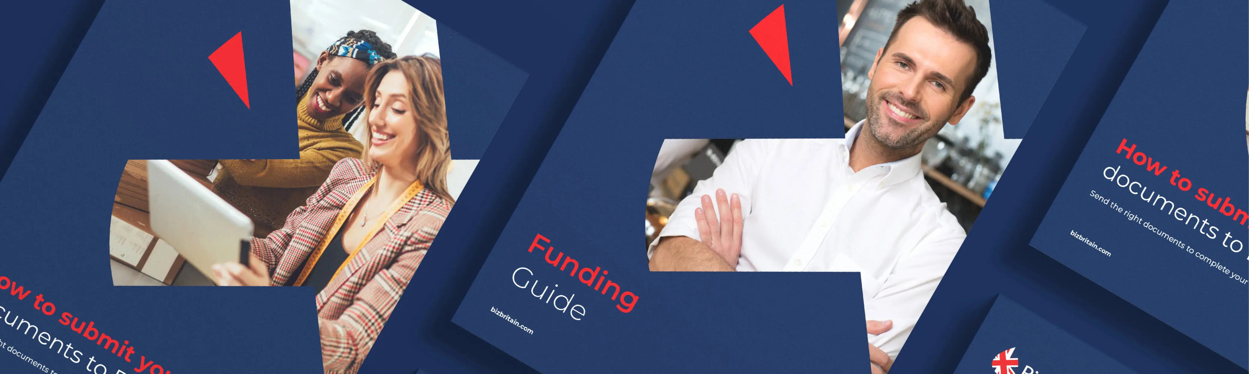 BizBritain hero image — startup brochure and guide book design for entrepreneurs