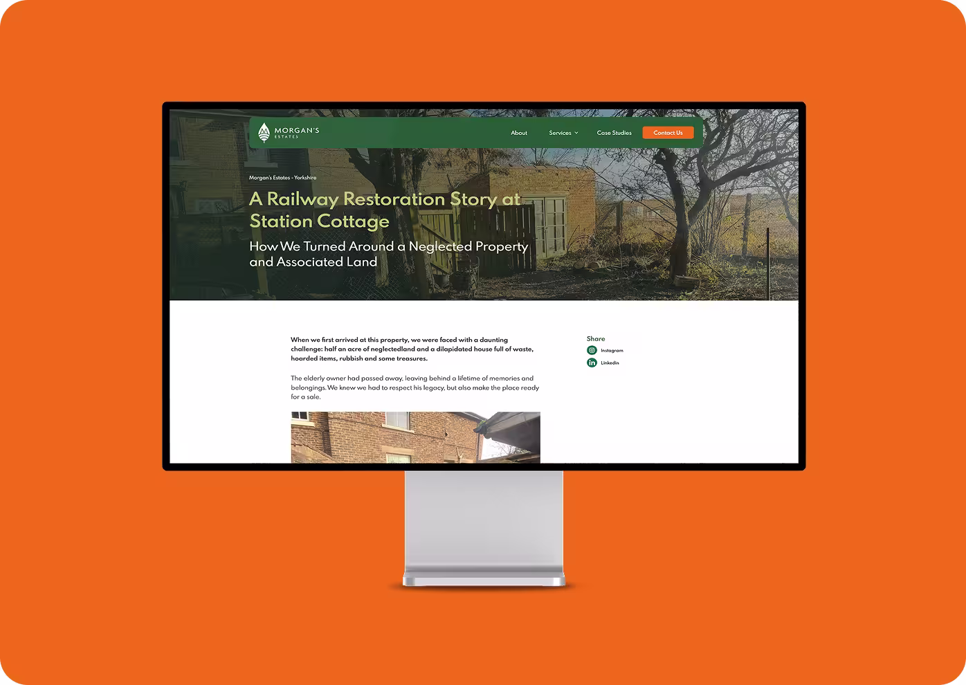 Morgan's Estates image 3 — website and branding design