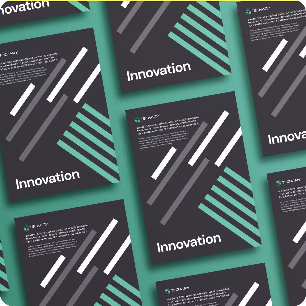 Techary ethos poster design image 5 — branded internal marketing