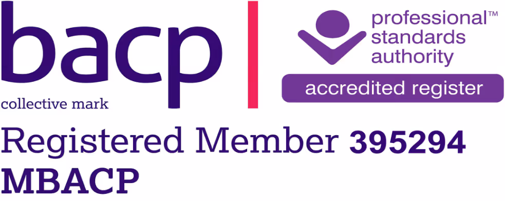 BACP logo, displayed to show that the counsellor is a registered member of the British Association for Counselling and Psychotherapy.