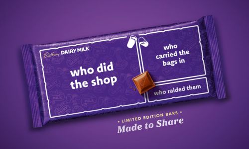 Cadburys chocolate bar from the Made to Share campaign