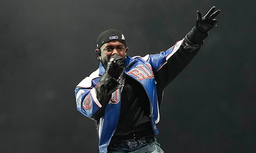 Kendrick Lamar at Super Bowl Halftime Show
