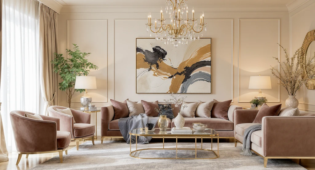 Image for What Makes a Living Room “Glam”? (And Why Most Get It Wrong)