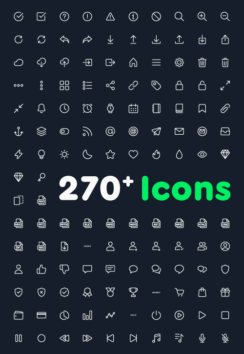 Tadafy icon set