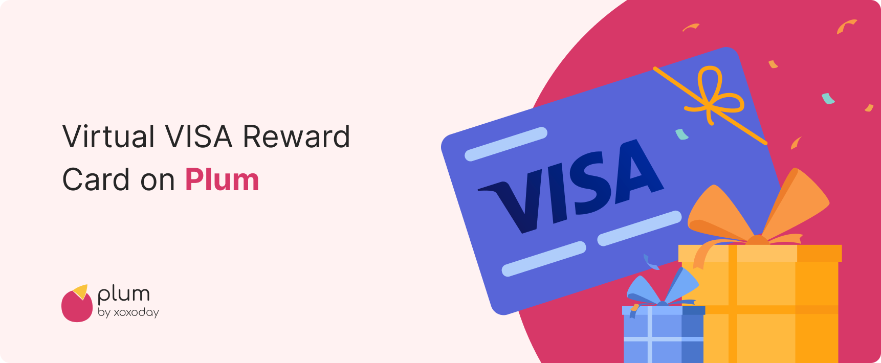 Virtual Visa reward card on Plum
