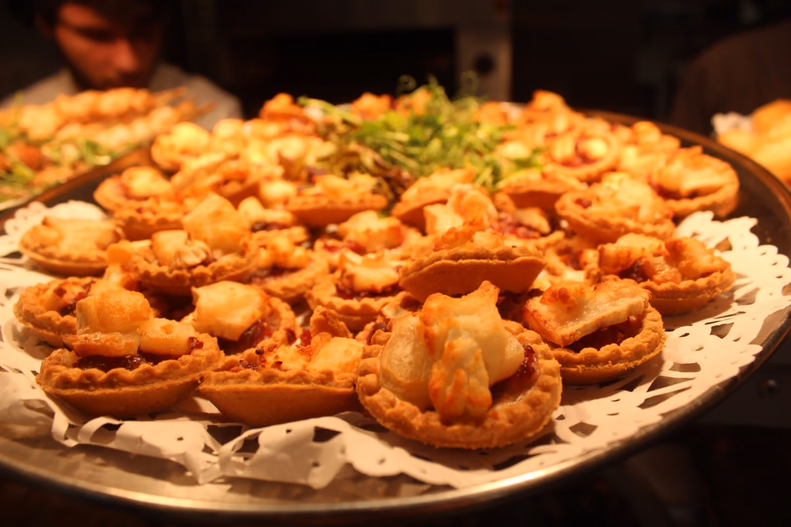 close up of Christmas mince pies.
